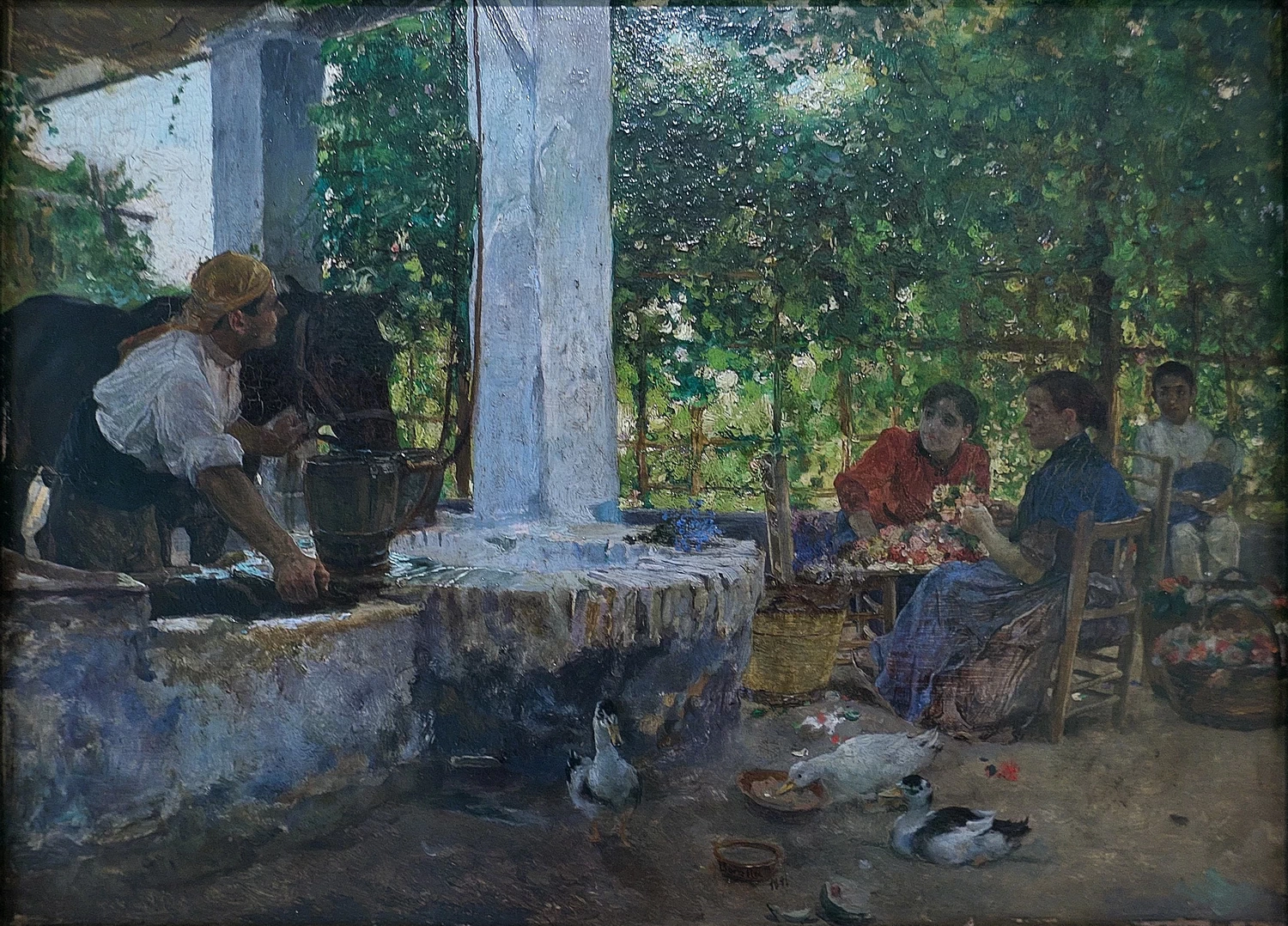 Figure sotto un traliccio - Museo di Cadice